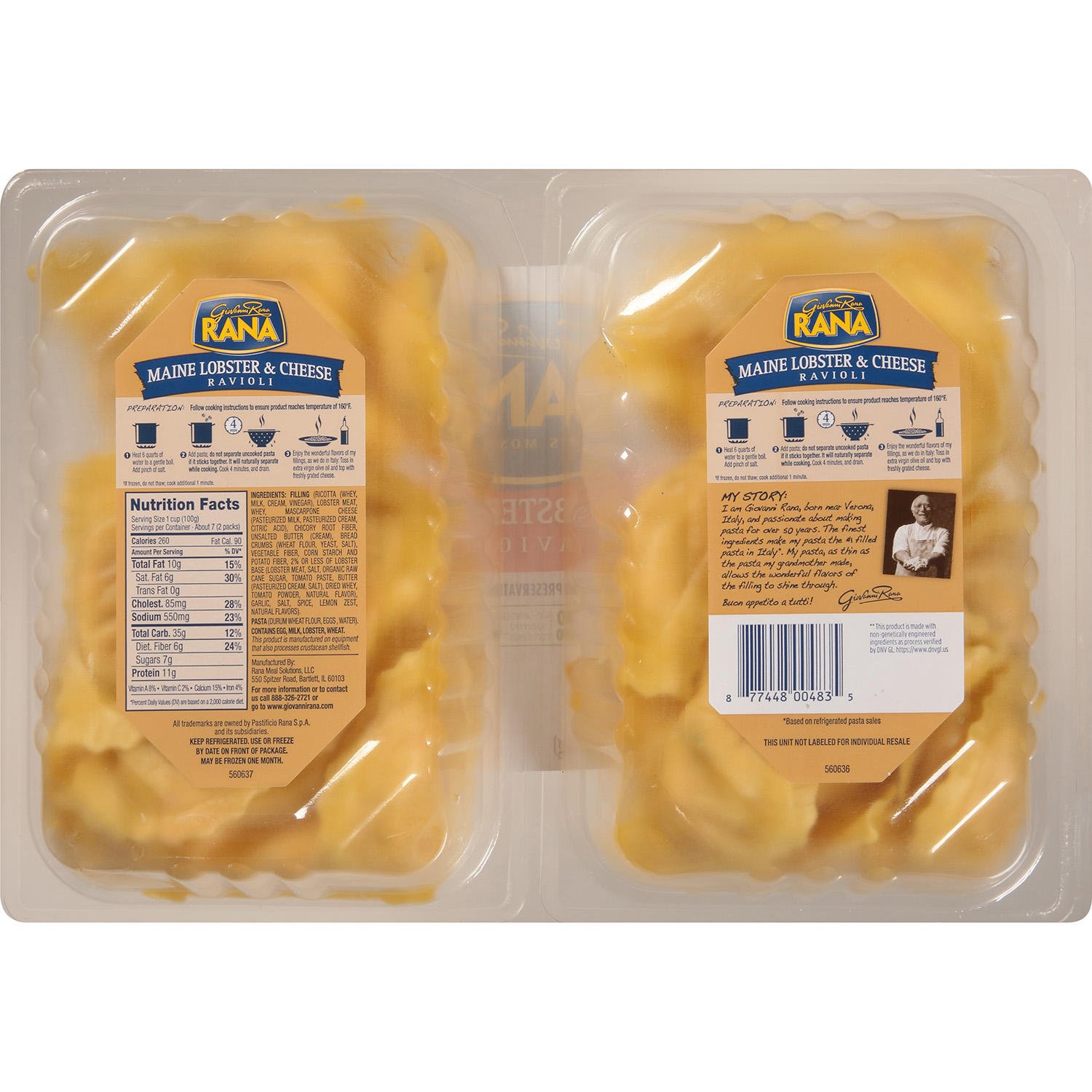 Rana Maine Lobster Ravioli, 26 oz Serves over 7 Gourmet Kitchn