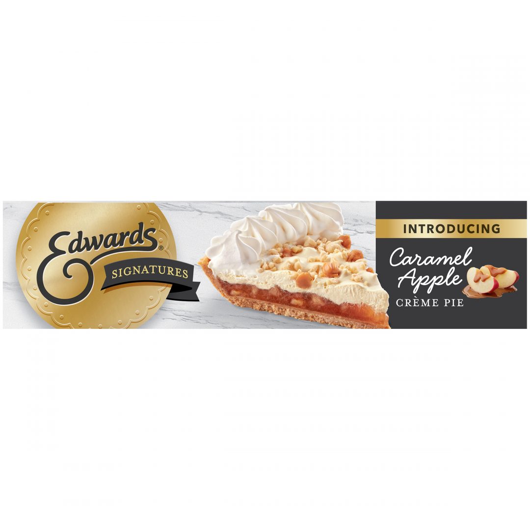 Edwards Desserts Caramel Apple Creme Pie, Full Pie Serves 8