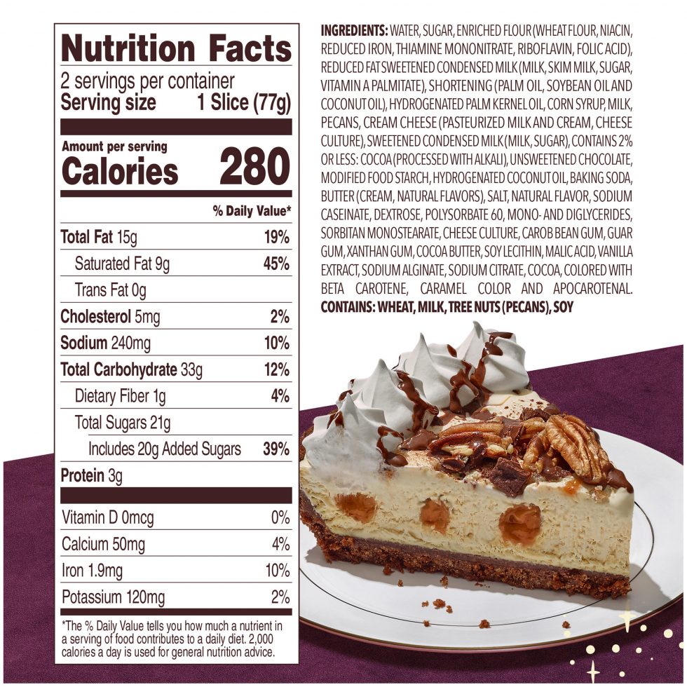 Edwards Desserts Turtle Creme Pie, 2 Pie Slices Serves 2 Gourmet