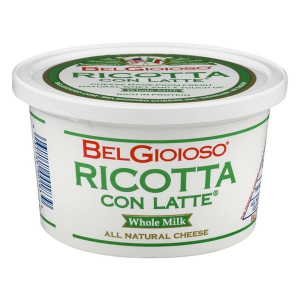 BelGioioso Ricotta Con Latte Whole Milk, 32oz. (Bundle contains (2) 1