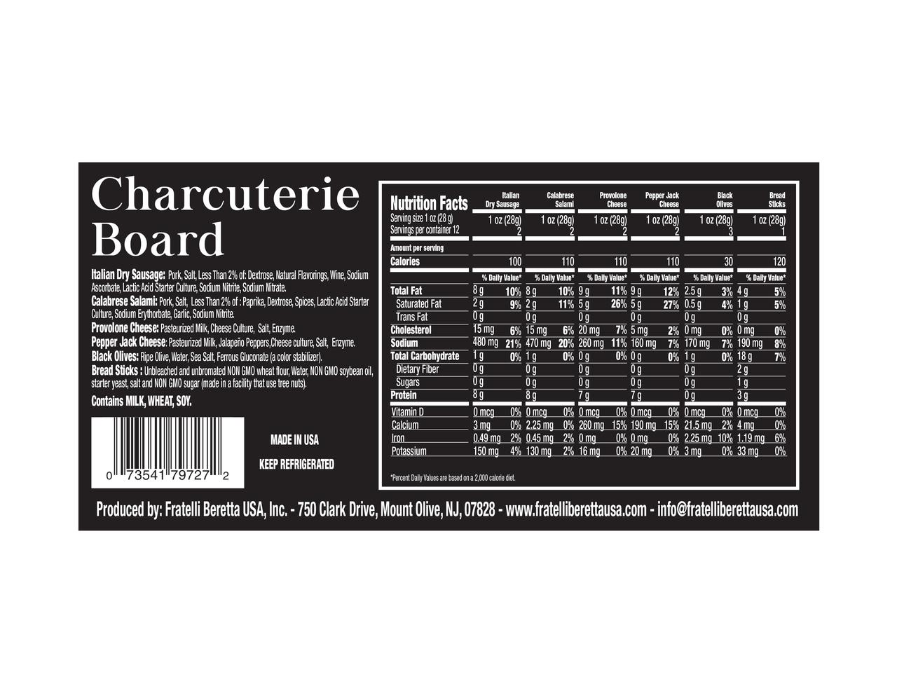 Fratelli Beretta Charcuterie Board Serves 12 Gourmet Kitchn