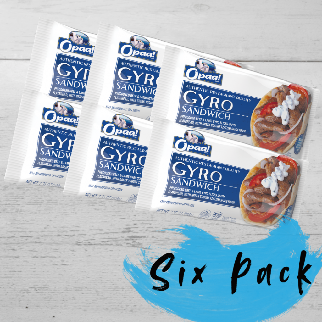 Opaa! Individually Wrapped Sandwich 6 Pack Gourmet Kitchn