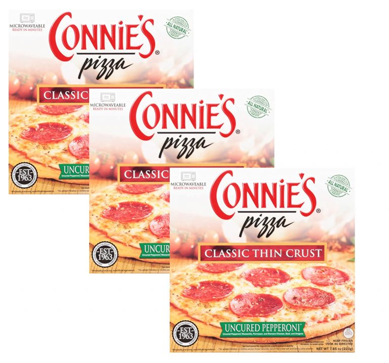 Connie’s Pizza Classic Thin Crust Uncured Pepperoni Pizza Mozzarella