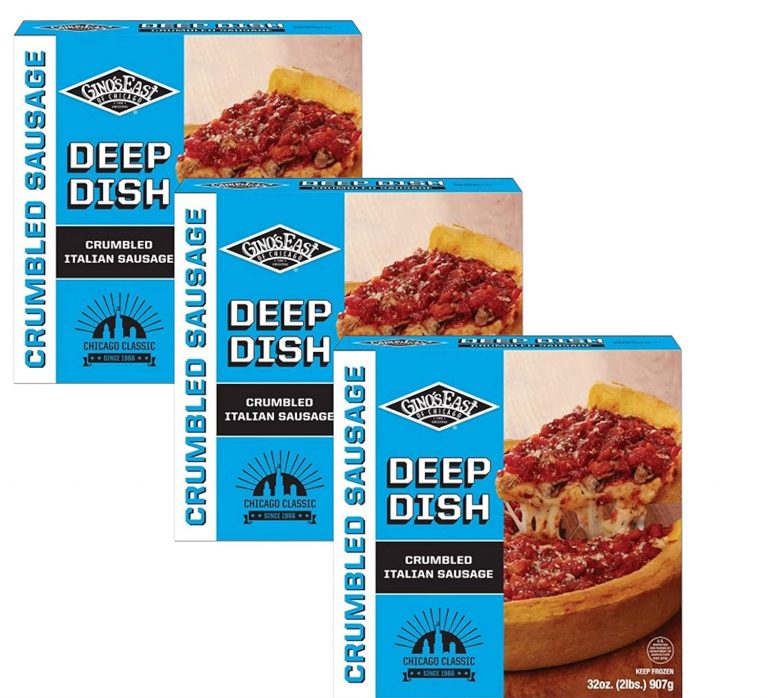 Gino’s East Deep Dish Sausage Frozen Pizza Crumbled Italian Sausage