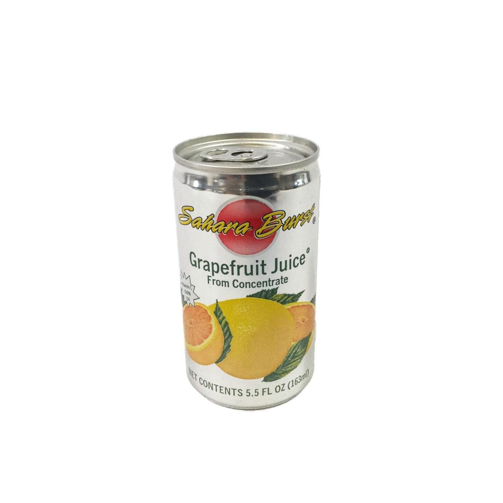 Sahara Burst Grapefruit Juice 100 from concentrate Unsweet Can